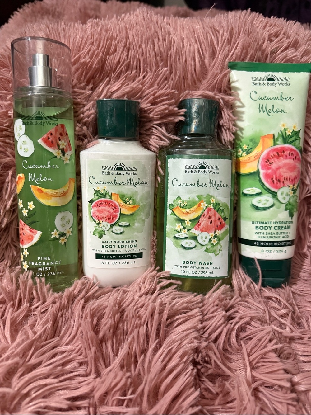 Bath & Body Works Cucumber Melon Set — Green